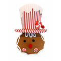 Gingerbread Peppermint Top Hat Attachment, DIY Supplies, Wreath Attachment