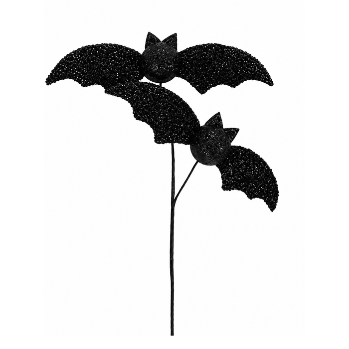 Glitter Bats Spray 25"L x 12W  Halloween Embellishment