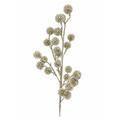 Glitter Frosted Thistle Spray  30"  Holiday Winter Wreath Greenery