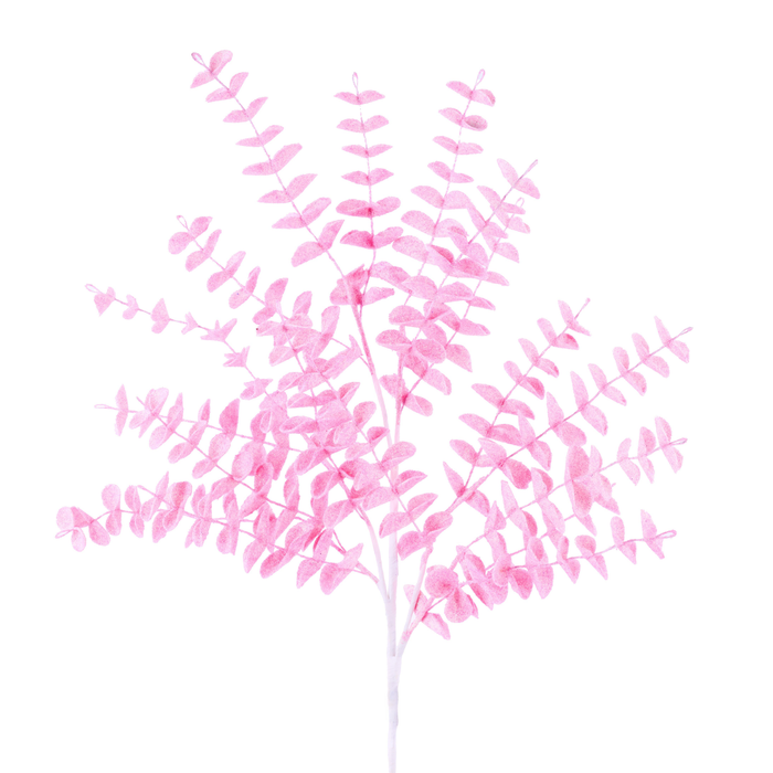 Glitter Pink Eva Eucalyptus Spray 27"| Stem Embellishment | DIY Wreath Supply