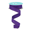 Glitter Vertical Stripe Purple Wired Ribbon by RG Ribbon – 7/8" x 10 yards