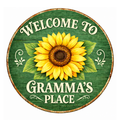 Gramma's Place 10 inch Wreath Sign, Home Decor, The Ritzy Cactus