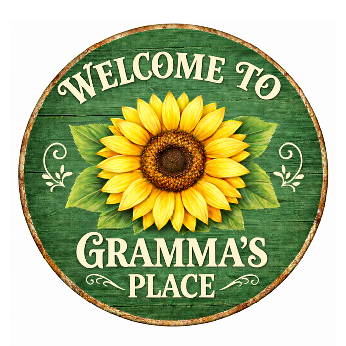 Gramma's Place 10 inch Wreath Sign, Home Decor, The Ritzy Cactus