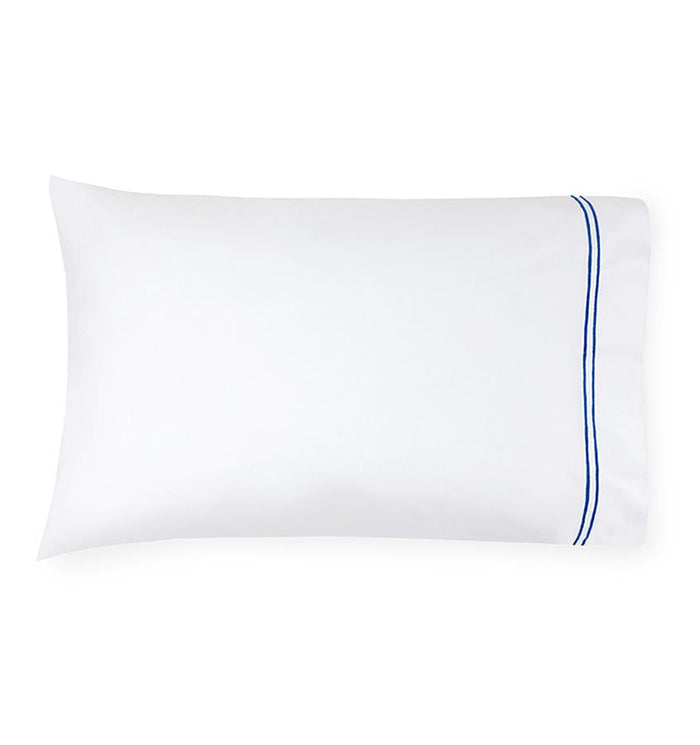 WHITE/CORNFLOWER BLUE / KING (PAIR)