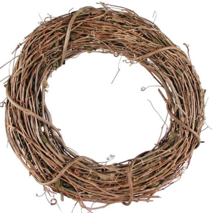 Grapevine Wreath Base 18 Inch, Home Decor, Made in USA