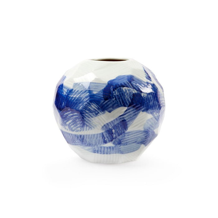 Hatch Vase - Blue & White