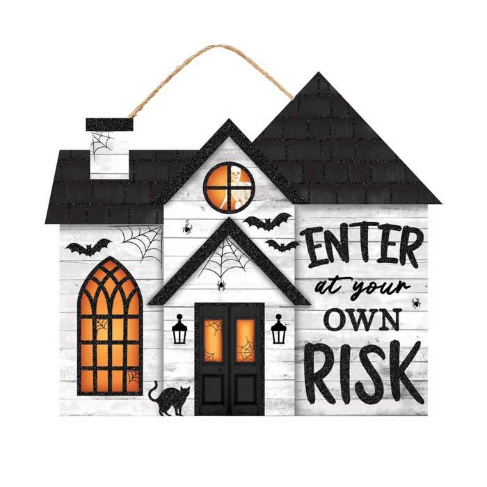 Haunted House Wreath Attachment –  Door Decor Wreath Attachment
