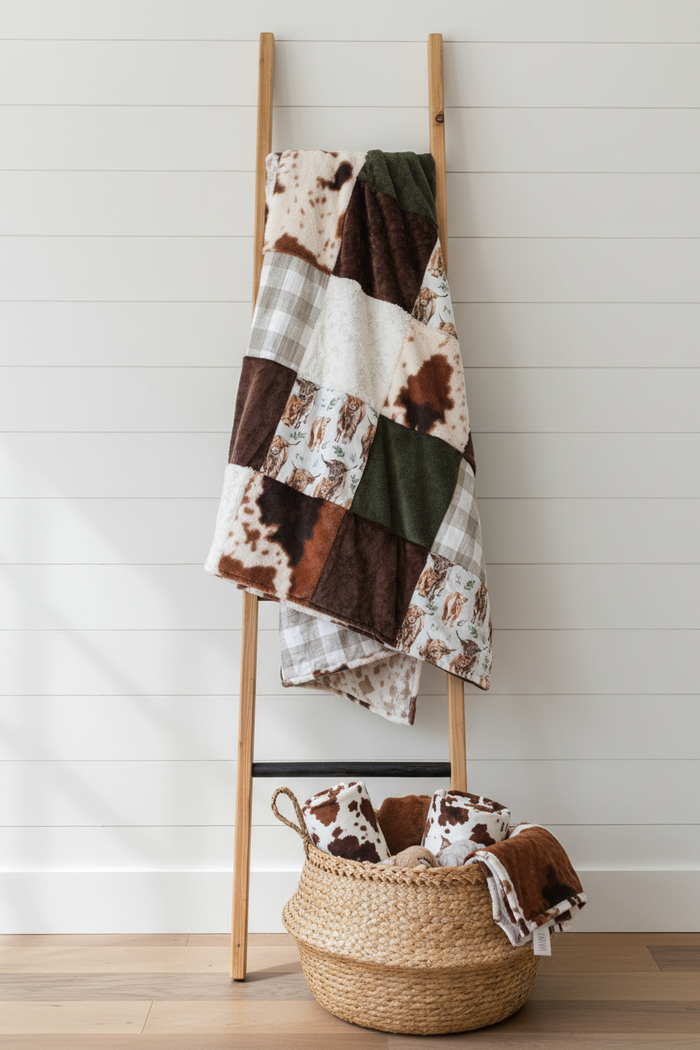 Highland Cow Western Blanket