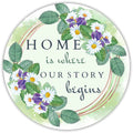 Home is Where Our Story Begins Sign, Wreath Sign, Home Decor