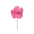 Hot Pink 7.75"Dia V-Cut Foil Flower Stem, Spring Summer Wreath Embellishment , DIY Wreath Supply