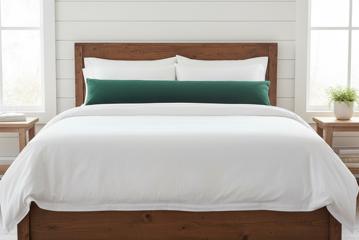 Hunter Green Minky Body Pillow Cover - DBC Baby Bedding Co