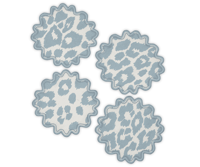 Iconic Leopard Cocktail Napkin - set of 4
