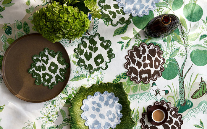 Iconic Leopard Cocktail Napkin - set of 4