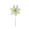 Iridescent Green  9" Foil Filigree Flower Stem, Spring Summer Wreath Embellishment , DIY Wreath Supply