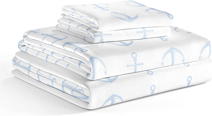 Kids Sheet Set - Blue Anchors