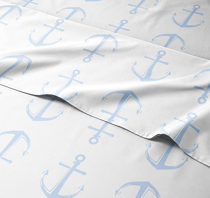 Kids Sheet Set - Blue Anchors