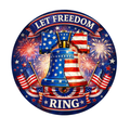 Let Freedom Ring 10 Inch Wreath Sign, Metal Wreath Sign, Home Decor, The Ritzy Cactus