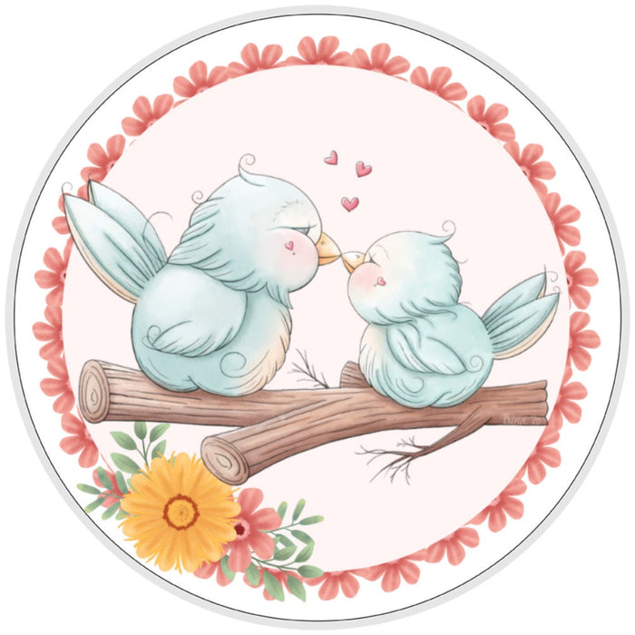 Love Birds Sign, Blue Birds  Sign, Wreath Sign, Home Decor