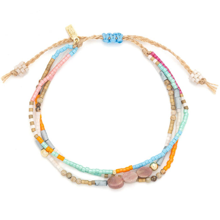 Love: Rhodochrosite/Gold Bracelet