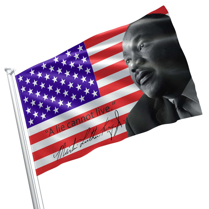 Martin Luther King Jr. USA American Baptist Minister & Activist Flag Banner