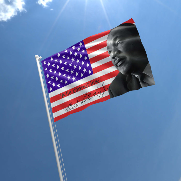 Martin Luther King Jr. USA American Baptist Minister & Activist Flag Banner