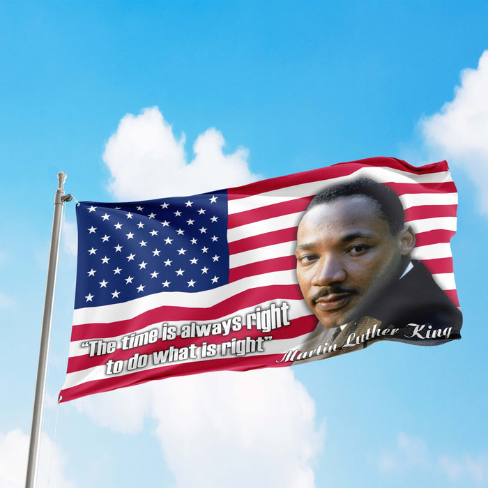 Martin Luther King Jr. USA American Baptist Minister & Activist Flag Banner