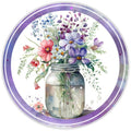 Mason Jar Flower Sign, Wreath Sign, Home Decor