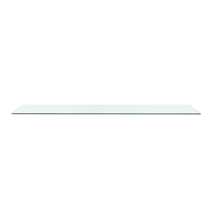 Meredith Extra Large 4-Door Cabinet Glass Top - Clear