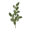 Mint Champagne Garden Holiday Holly Spray, Holiday Stem Embellishment