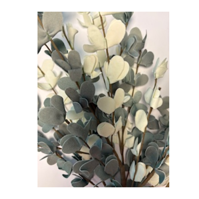 Mixed Green Foam Leaf Filler Bush 23"| Stem Embellishment | DIY Wreath Supply