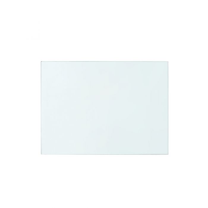 Morgan Grasscloth 1-Drawer Side Table Glass Top - Clear