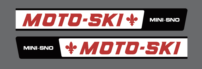 Moto-Ski Mini-Sno Hood Decals