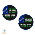 NYPD This Is Our Flag Car Cup Holder Coaster (Set of 2) - Apedes Flags And Banners