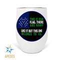 NYPD This Is Our Flag Stainless Steel Stemless Wine Cup 12 OZ - Apedes Flags And Banners