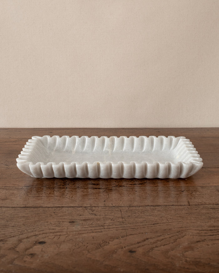Onde Marble Tray