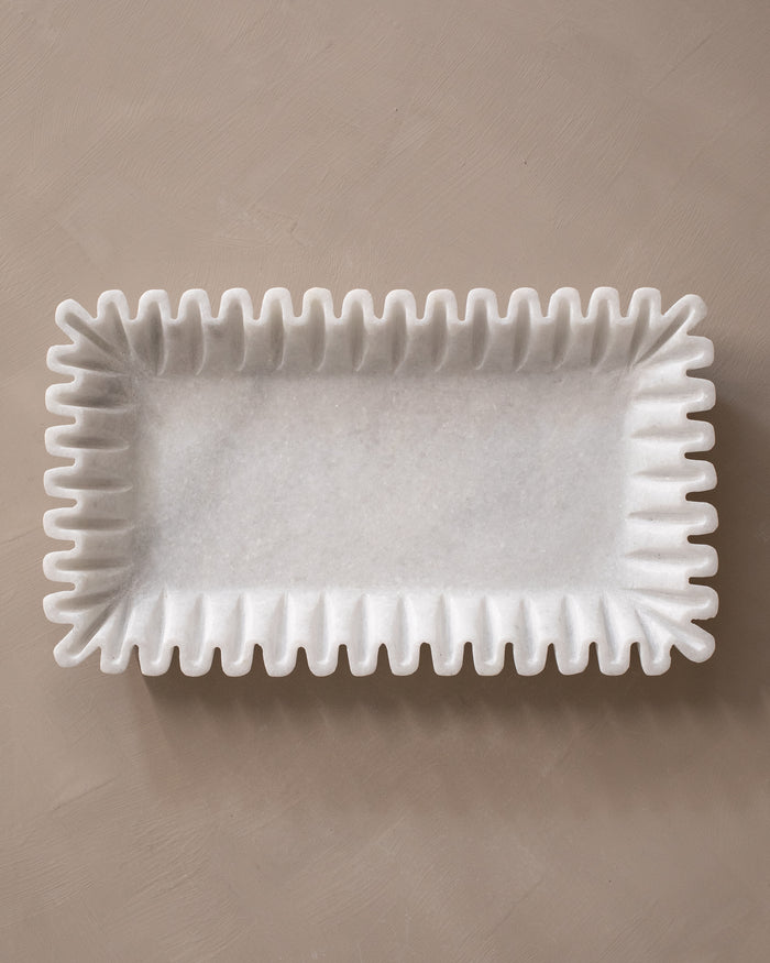 Onde Marble Tray