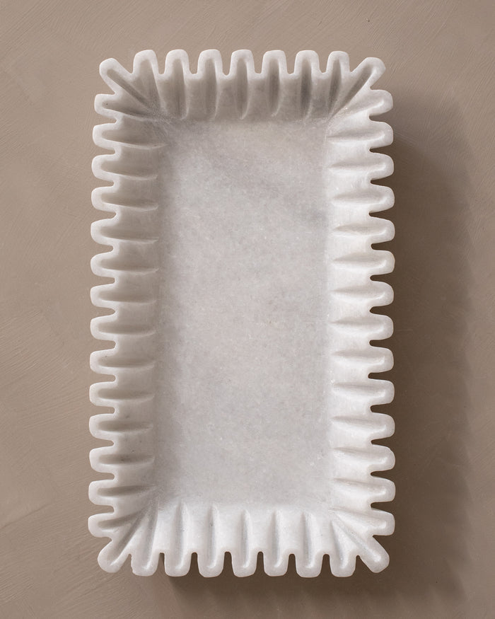 Onde Marble Tray