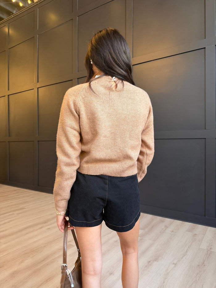 Orchard Spice Sweater In Camel White - Infinity Raine