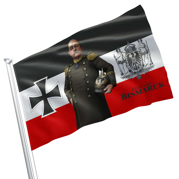 Otto von Bismarck German Statesman, Diplomat & Writer Flag Banner