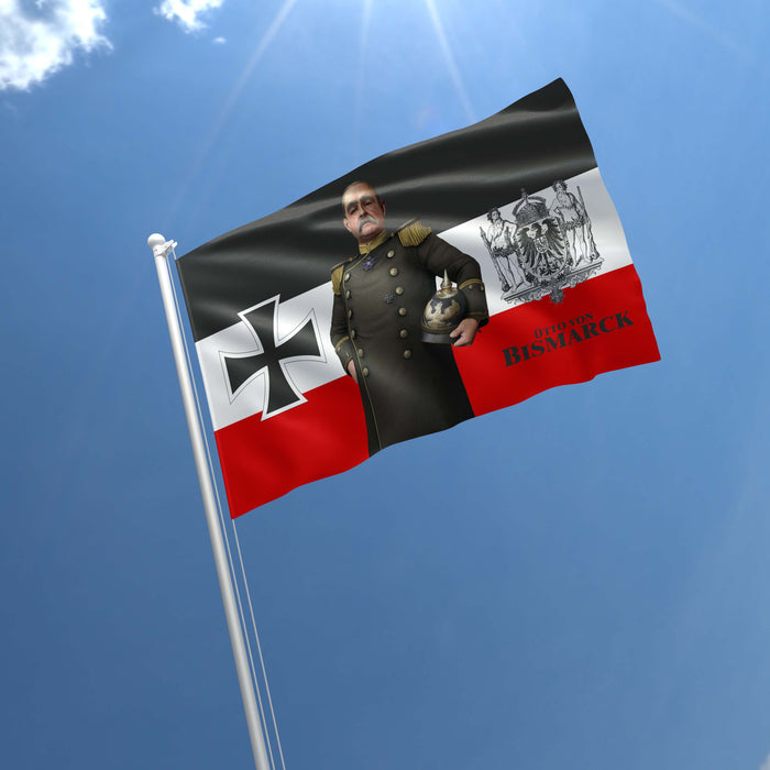 Otto von Bismarck German Statesman, Diplomat & Writer Flag Banner