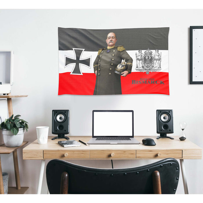 Otto von Bismarck German Statesman, Diplomat & Writer Flag Banner
