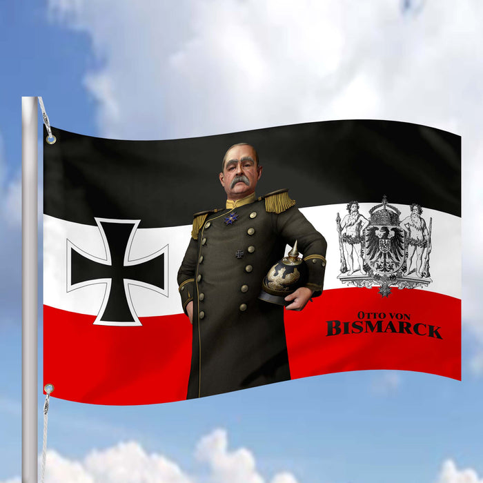Otto von Bismarck German Statesman, Diplomat & Writer Flag Banner