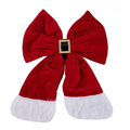 Oversized Santa Belt Bow  Holiday Christmas Embellishment