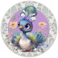 Peacock Sign, Wreath Sign, Home Decor