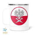 Poland Stainless Steel Travel Mug 13 OZ - Apedes Flags And Banners