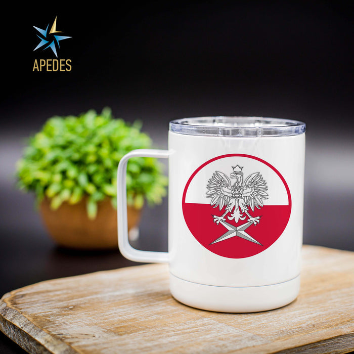 Poland Stainless Steel Travel Mug 13 OZ - Apedes Flags And Banners