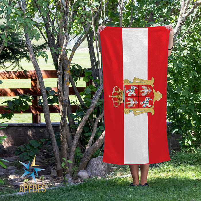 Polish-Lithuanian Commonwealth Beach & Bath Towel Rectangle 30″ × 60″ - Apedes Flags And Banners