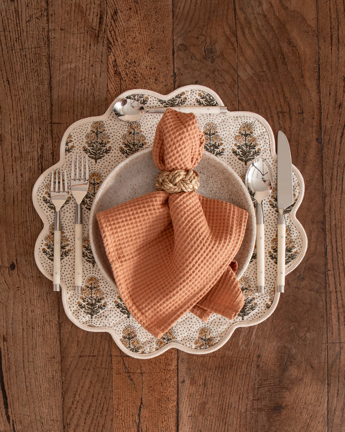 Poppy Scalloped Placemat