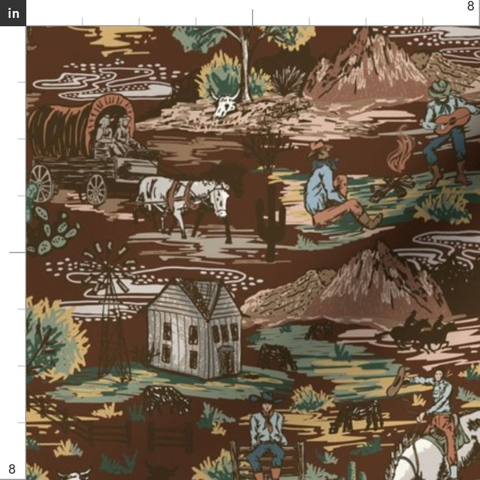 Prairie Cowboy Western Boy Crib Bedding - DBC Baby Bedding Co