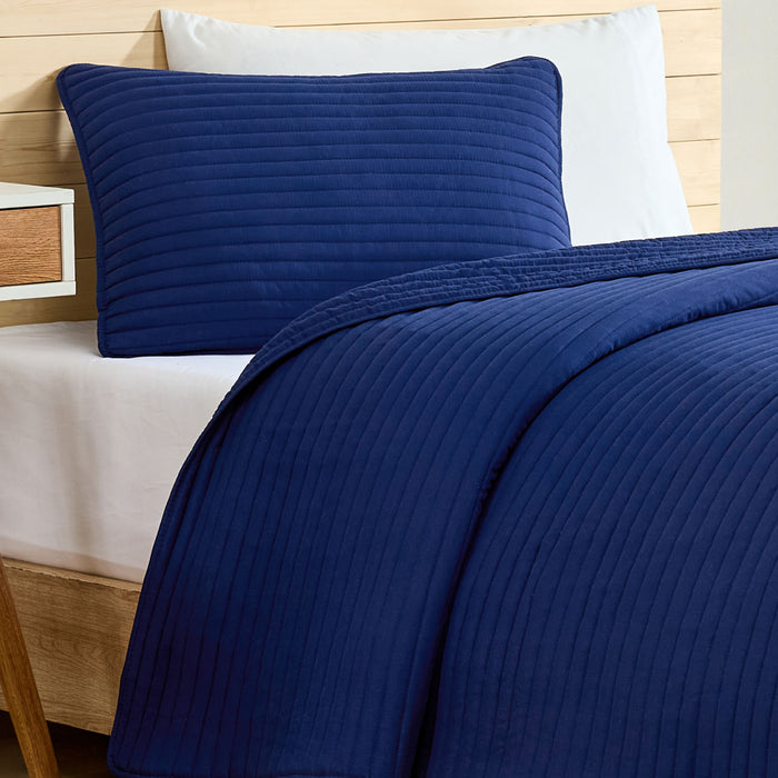 Twin / Navy Blue / Stripes Pattern